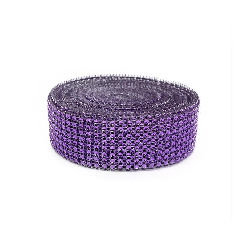 Lisslune | Radiant Rhinestone Mesh Ribbon for Luxurious Craft Creations