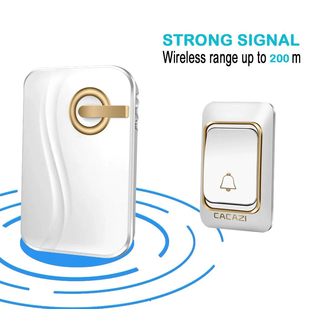 Lisslune | Waterproof Wireless Doorbell System with 200M Range, Adjustable Volume, and 36 Melodies