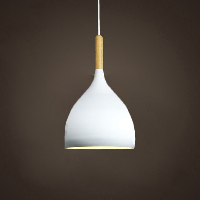 Lisslune | Talon - Modern Drop-Shaped Wooden Pendant Light Scandinavian Ceiling Light