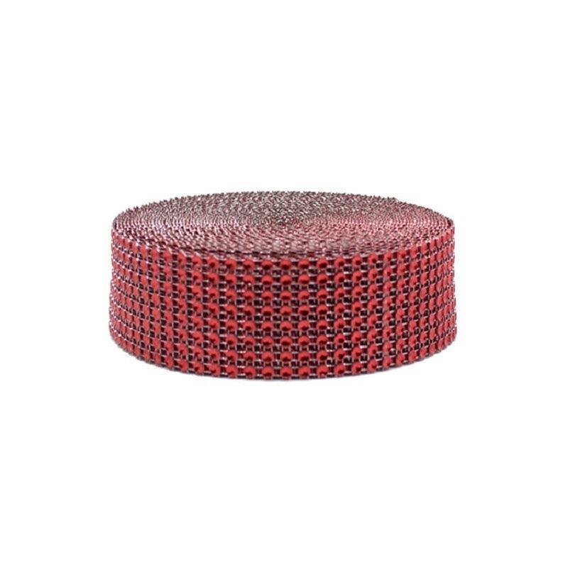 Lisslune | Radiant Rhinestone Mesh Ribbon for Luxurious Craft Creations