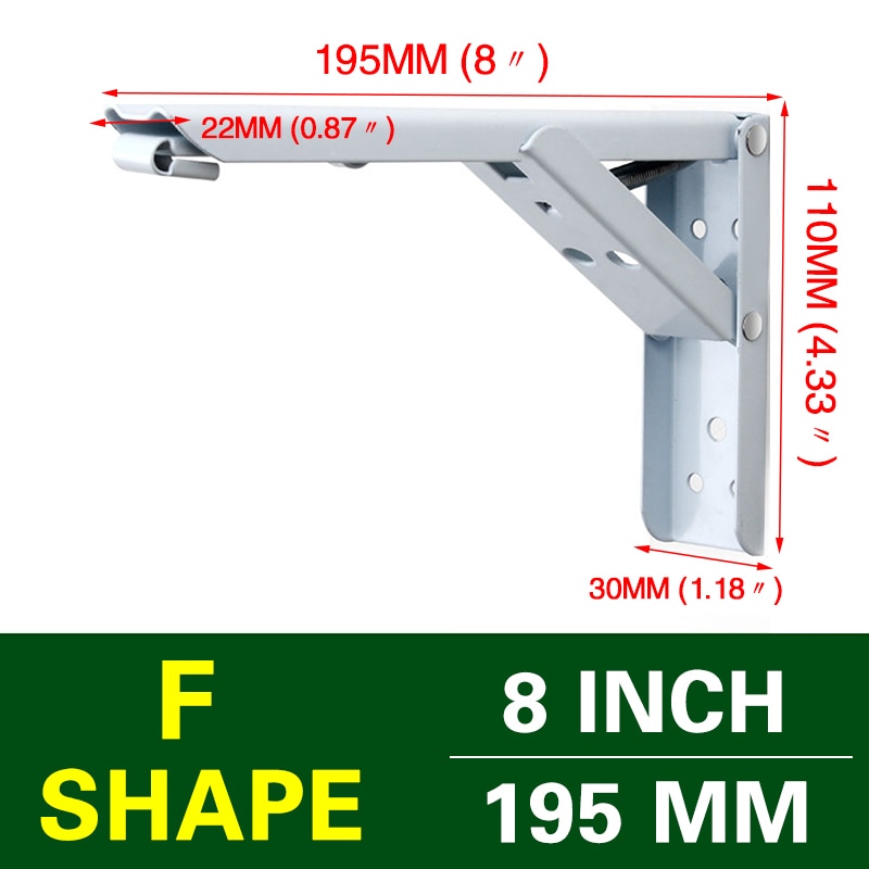 Lisslune | Wall-Mounted Foldable Shelf Organizer Bracket