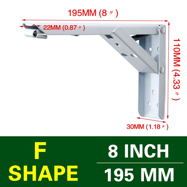 Lisslune | Wall-Mounted Foldable Shelf Organizer Bracket