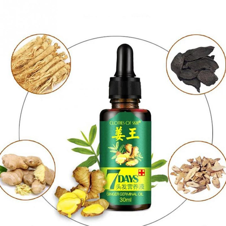 Lisslune | Hair Regrow Oil | 7 Day Hair Regrowth Ginger Serum