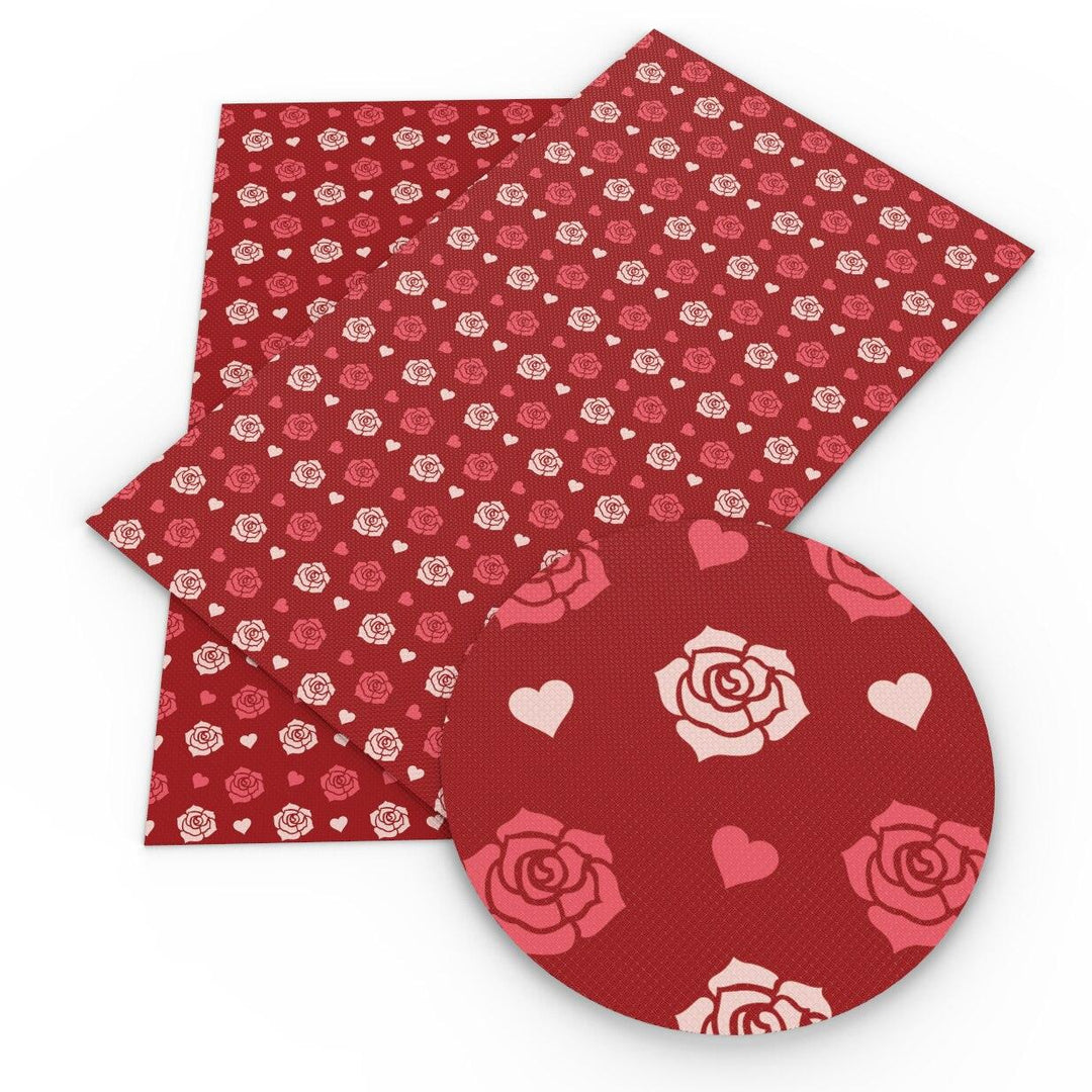 Lisslune | Elevate your DIY creations with luxury floral synthetic leather fabric