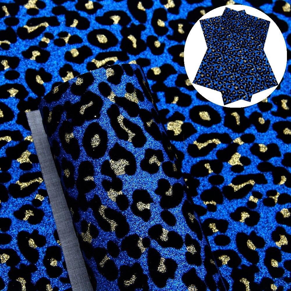 Lisslune | Sparkling Leopard Velvet Fabric Set - Perfect for Trendy DIY Creations