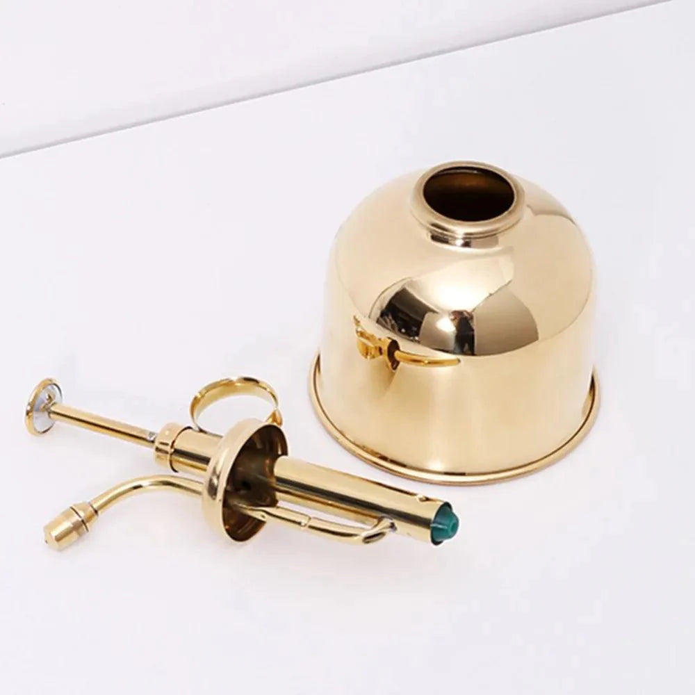 Lisslune | Elegant Brass Succulent Mister Set - Sleek Mini Watering Can with Polished Surface