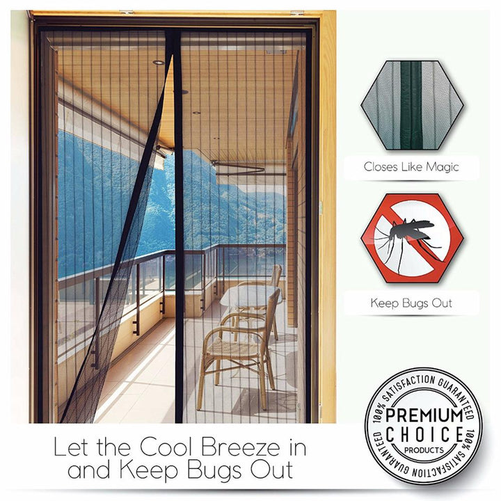 Lisslune | Self-closing magnetic insect screen for the door