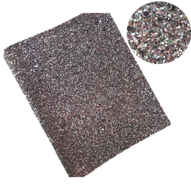 Lisslune | Glittery Synthetic Leather Craft Sheets for Creative DIY - 21CM x 29CM