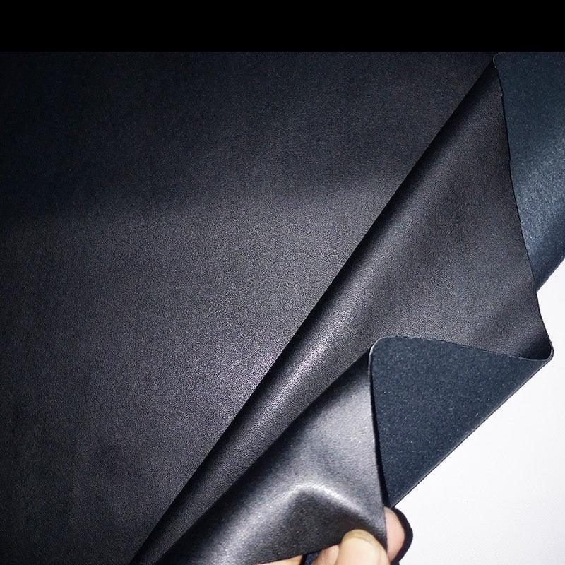 Lisslune | Elegant black PU artificial leather crafting material - A must for creatives