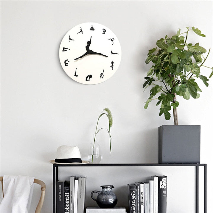 Lisslune | Yoga Time Decorative Wall Clock
