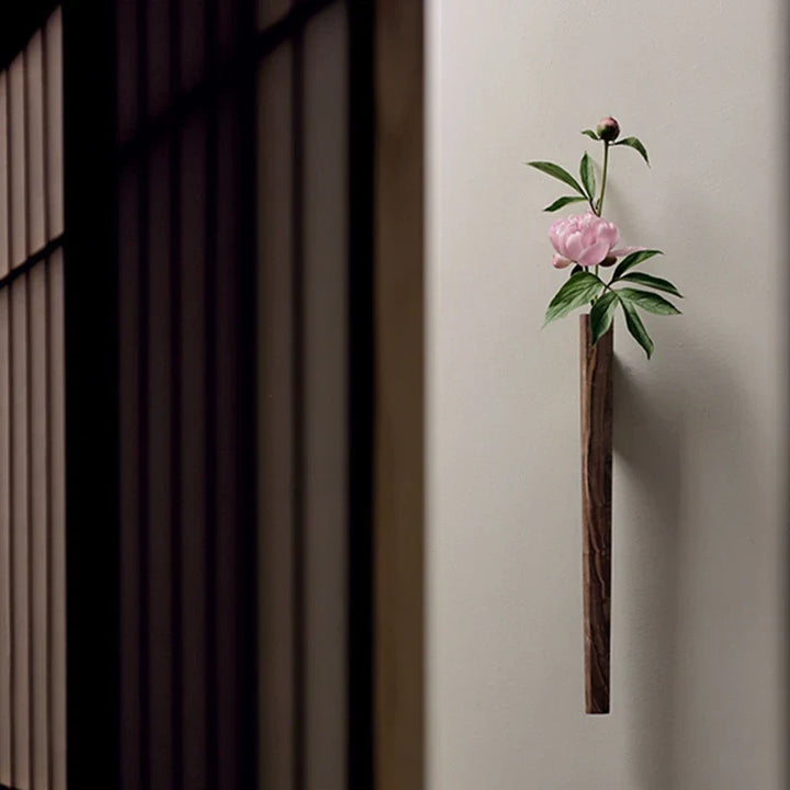 Lisslune | Handcrafted Solid Wood Wall Vase