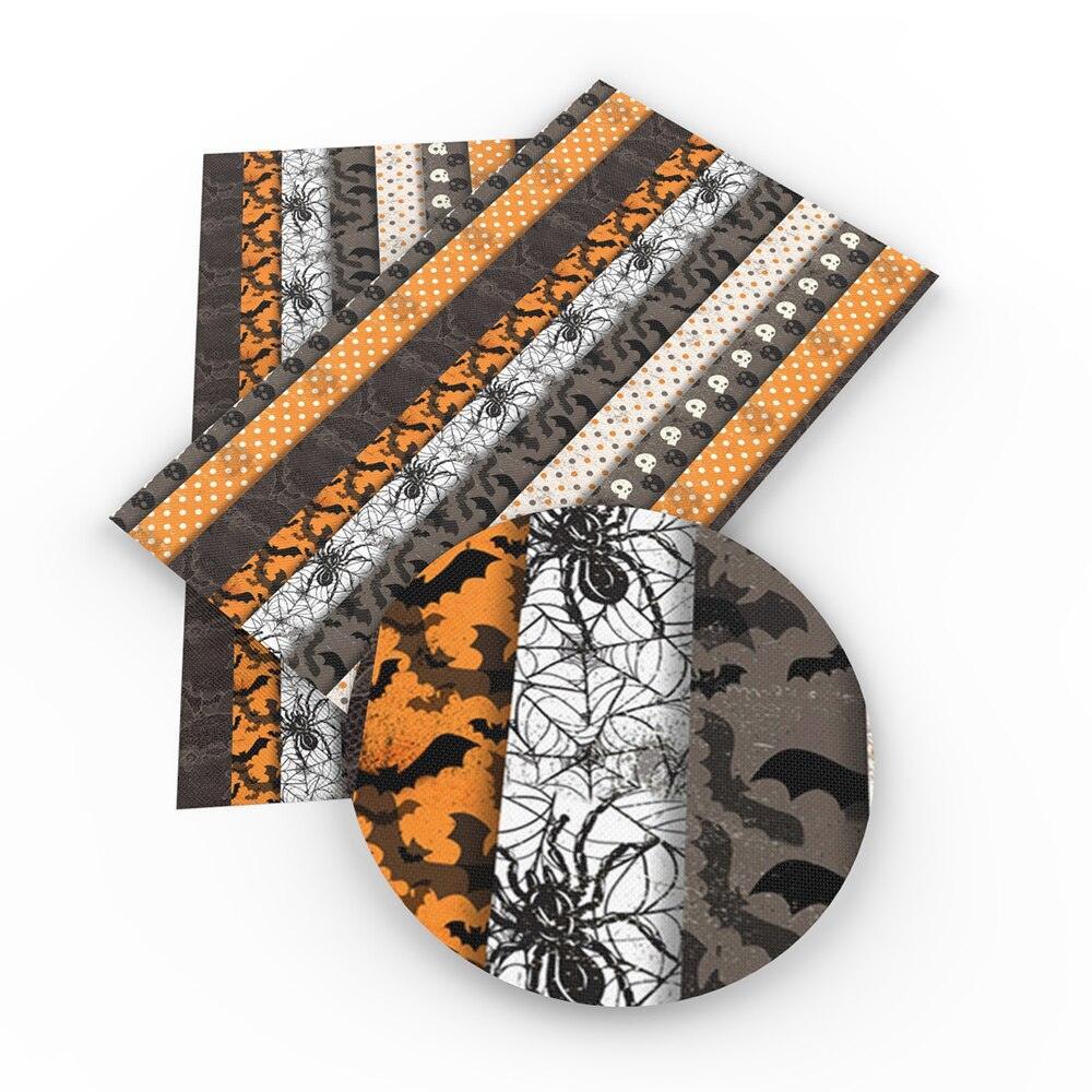 Lisslune | Spooky Pumpkin Patch Leatherette Crafting Fabric - Creative Charm by David Accessories