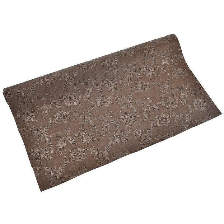 Lisslune | Chic Retro Floral Synthetic Leather Craft Material - Perfect for Creative DIY Projects