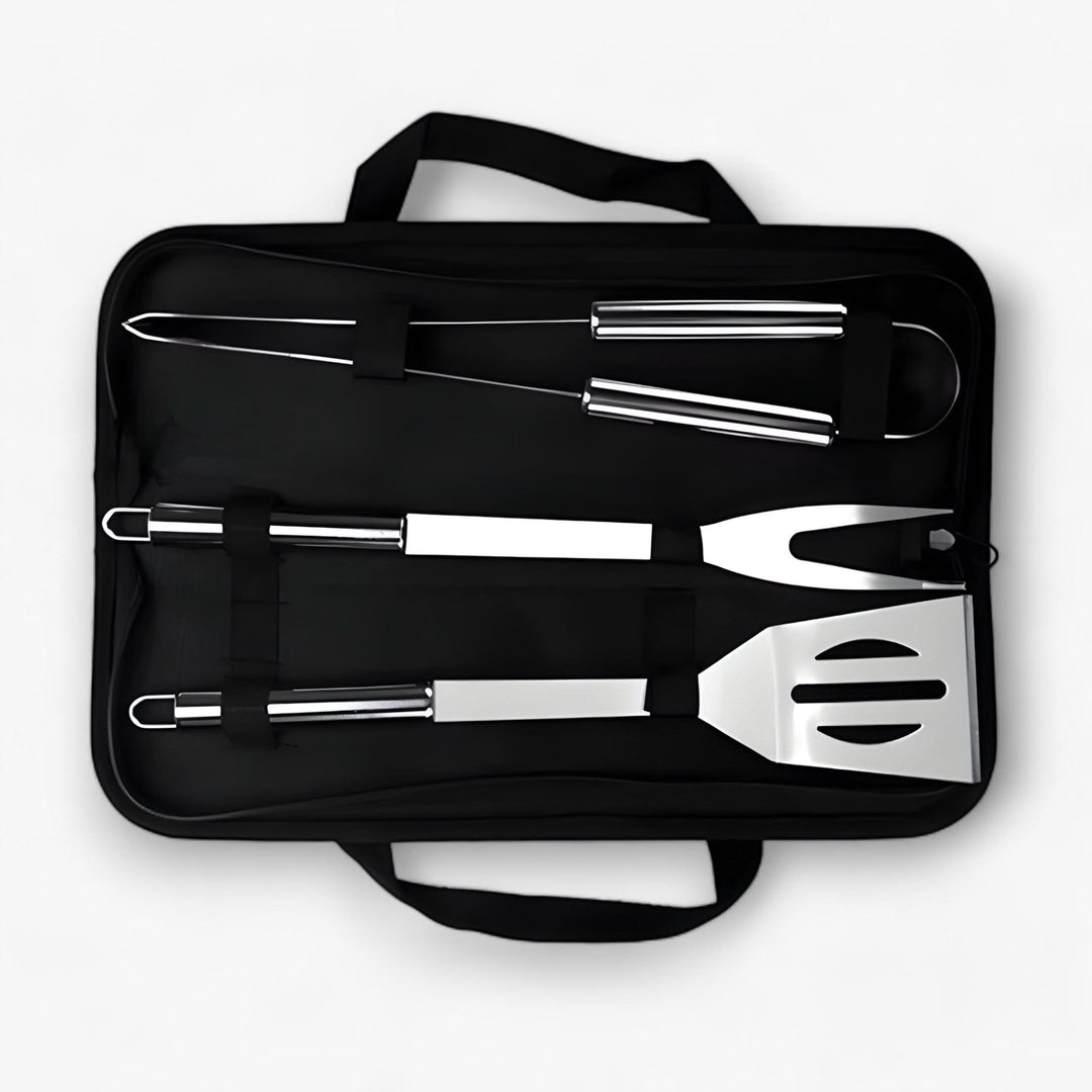 Lisslune | Stainless Steel BBQ Grill Tool Set with Carrying Case