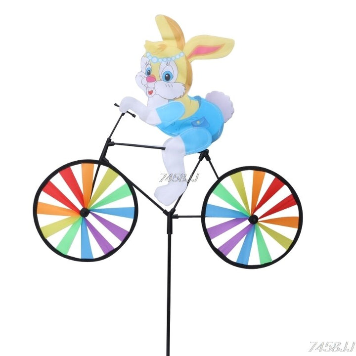 Lisslune | Animal Bicycle Wind Spinner: Outdoor Decoration