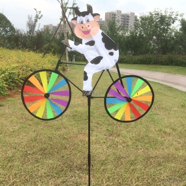 Lisslune | Animal Bicycle Wind Spinner: Outdoor Decoration
