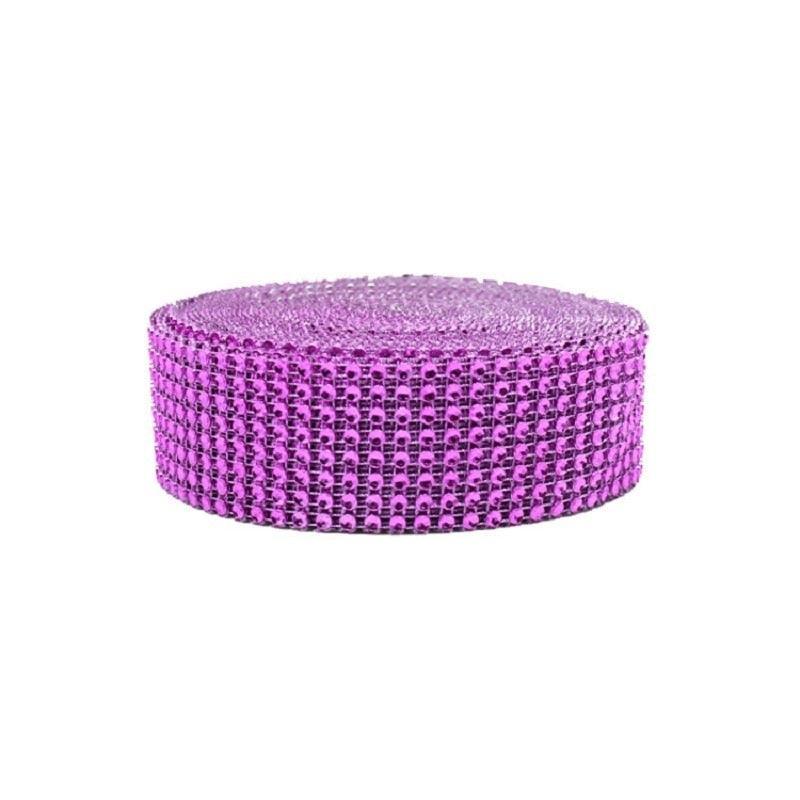 Lisslune | Radiant Rhinestone Mesh Ribbon for Luxurious Craft Creations