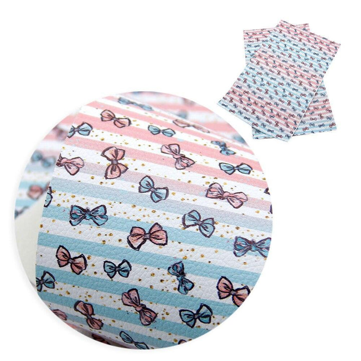 Lisslune | Elegant Floral Pattern Synthetic Leather Craft Material - 20*33cm Premium Quality for Creative Projects