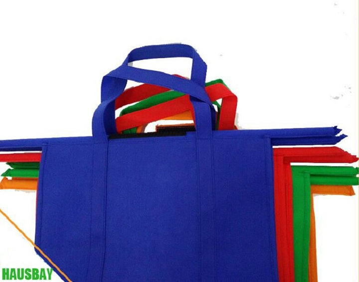 Lisslune | EcoSmart Shopping Cart Trolley Bags (Set of 4) | Reusable Grocery Organiser System