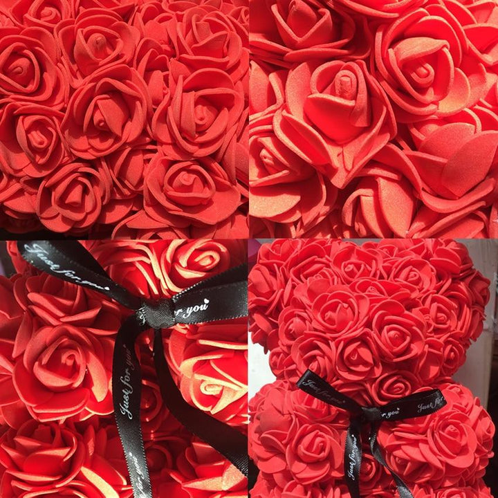 Lisslune | Rose Bear Uk | Handmade Luxury Flower Rose Love Teddy Bear