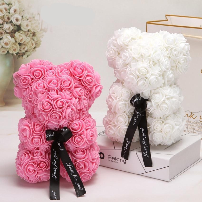 Lisslune | Rose Bear Uk | Handmade Luxury Flower Rose Love Teddy Bear