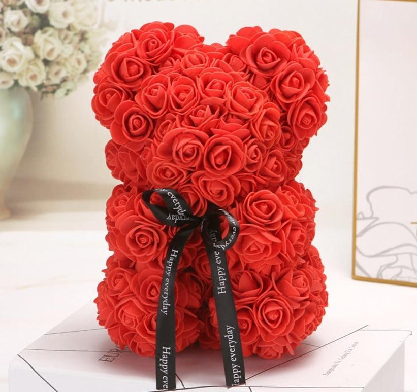 Lisslune | Rose Bear Uk | Handmade Luxury Flower Rose Love Teddy Bear