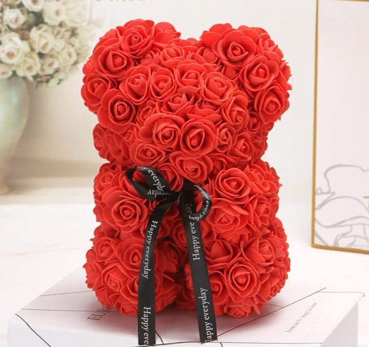 Lisslune | Rose Bear Uk | Handmade Luxury Flower Rose Love Teddy Bear