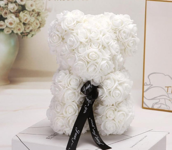 Lisslune | Rose Bear Uk | Handmade Luxury Flower Rose Love Teddy Bear