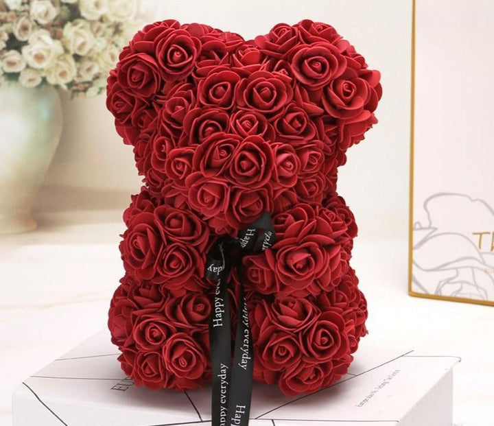 Lisslune | Rose Bear Uk | Handmade Luxury Flower Rose Love Teddy Bear