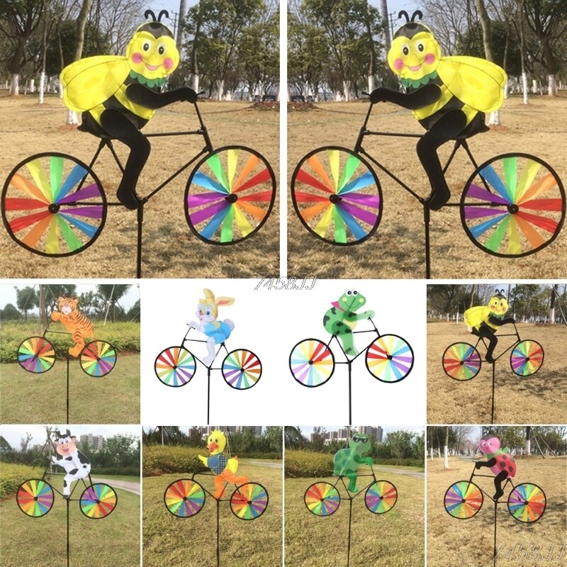 Lisslune | Animal Bicycle Wind Spinner: Outdoor Decoration