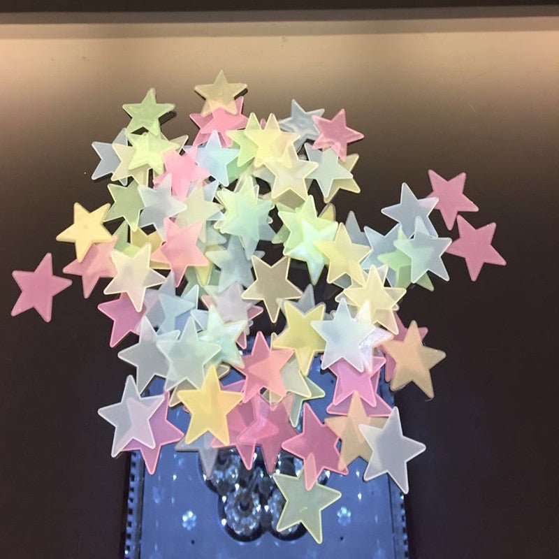 Lisslune | Glowing Star Stickers in the Dark (50 Pieces)