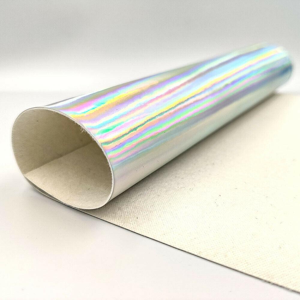 Lisslune | Iridescent Holographic Faux PU Leather Sheets for Creative DIY Projects