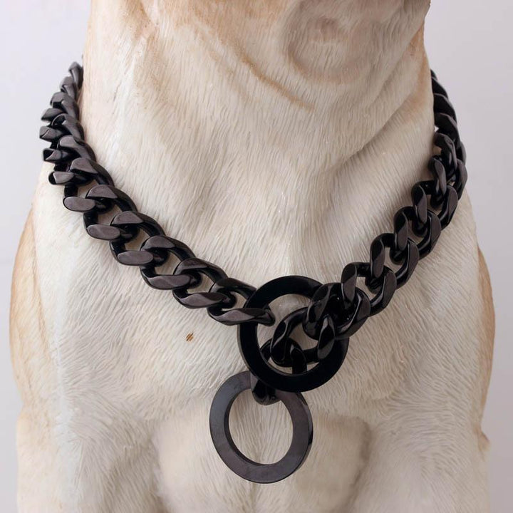 Lisslune | Big Hip Hop Chains Dog Collar 15mm