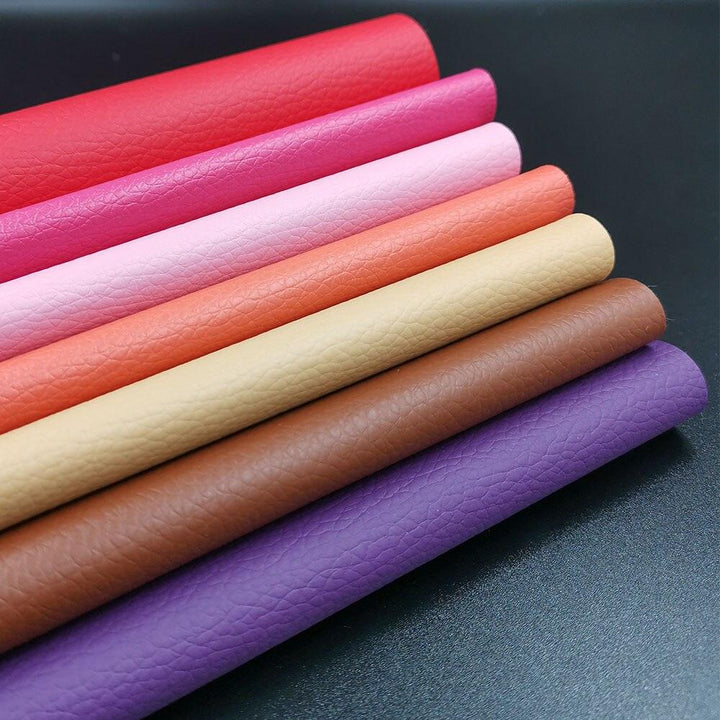 Lisslune | Colorful Spectrum Faux Leather Craft Collection - 7-Piece Set