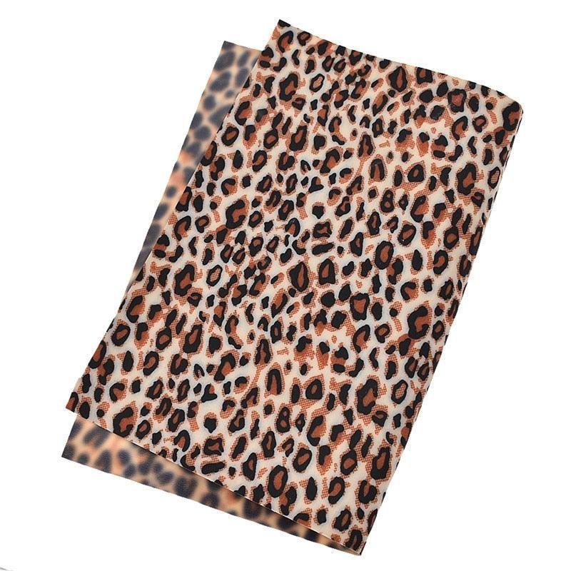 Lisslune | Chic Leopard Print PVC Leather for Trendy DIY Creations