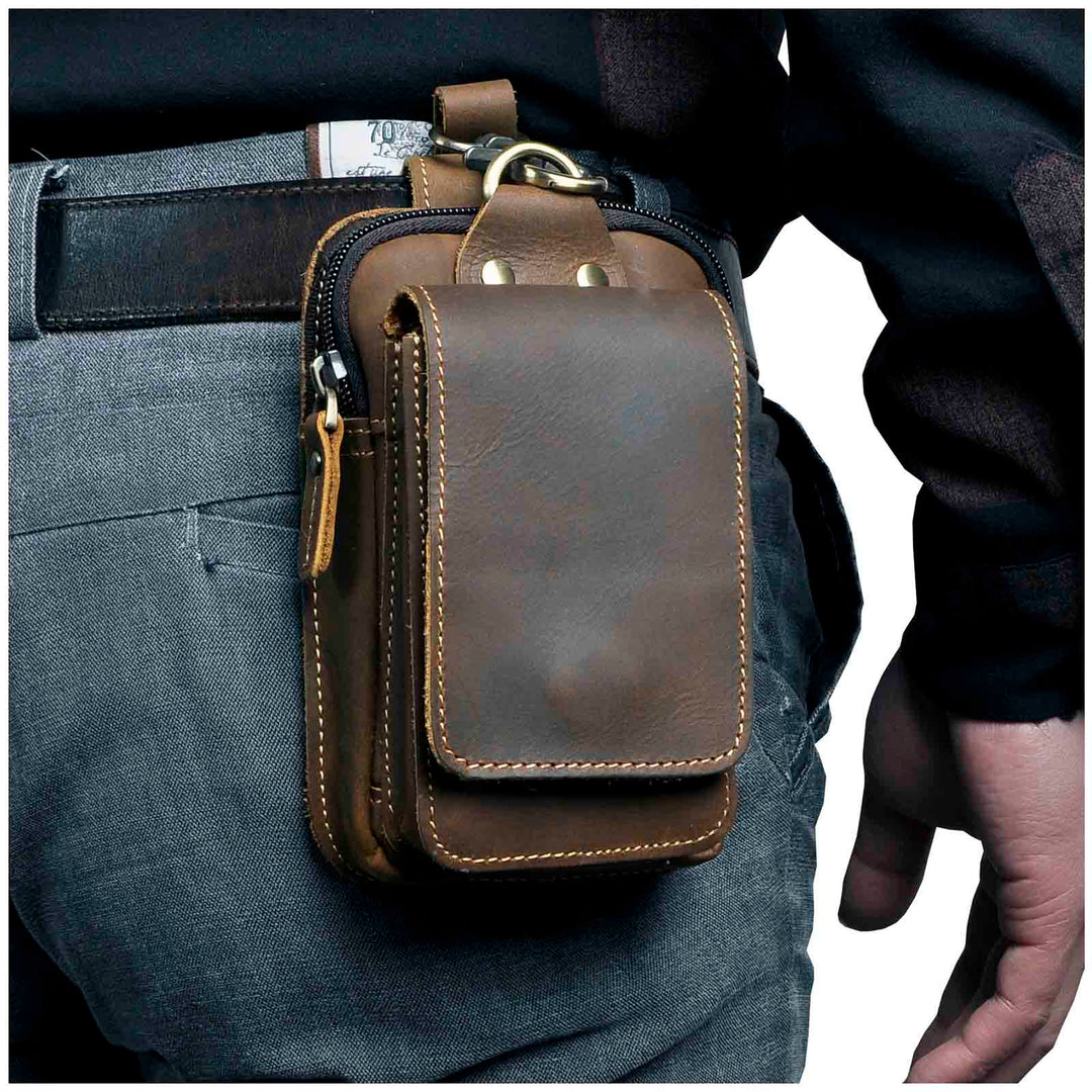 Lisslune | Premium Leather Men's Waist Bag
