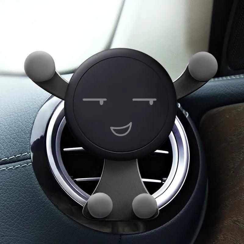 Lisslune | Gravity-operated hands-free phone holder for the car: Your essential companion at the roadside