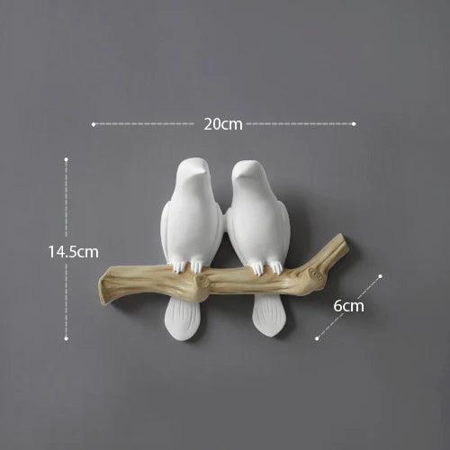 Lisslune | Chic bird-inspired resin wall hook: A combination of style and functionality