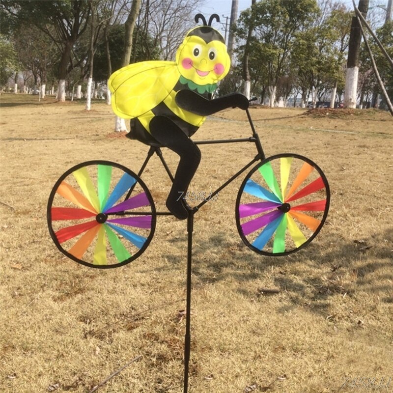 Lisslune | Animal Bicycle Wind Spinner: Outdoor Decoration