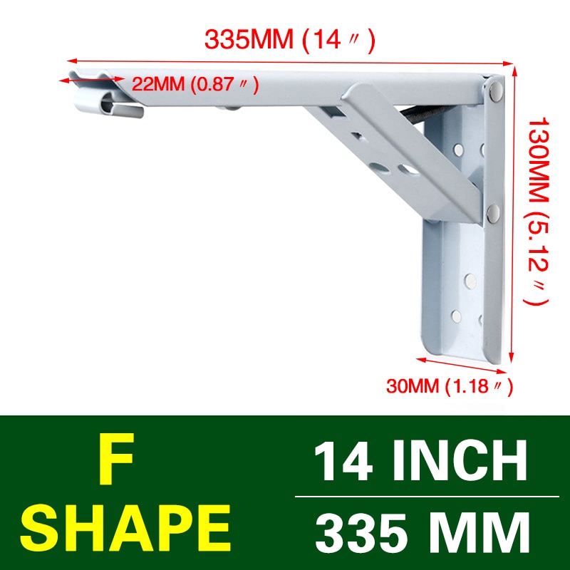 Lisslune | Wall-Mounted Foldable Shelf Organizer Bracket