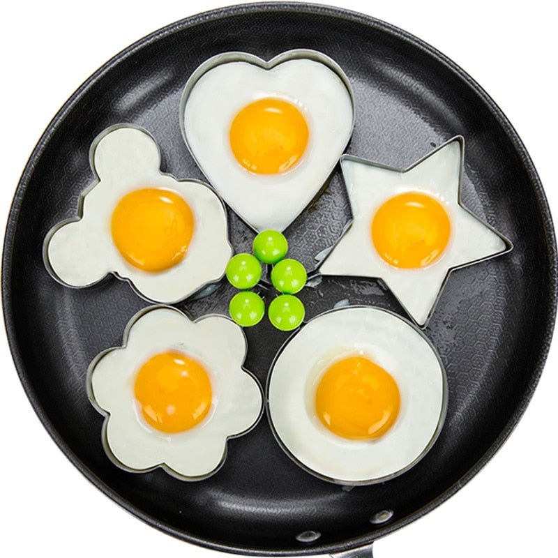 Lisslune | Metal Egg and Pancake Mold (Set of 5)