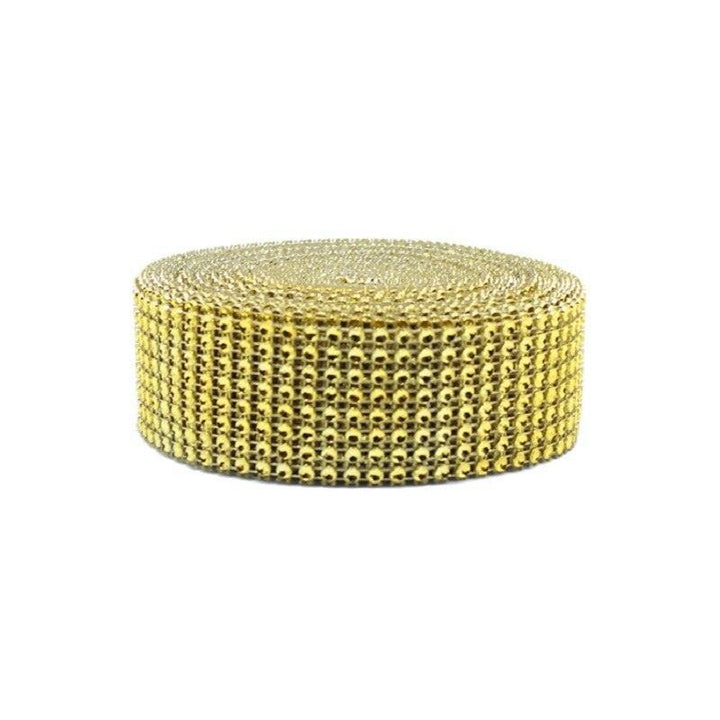 Lisslune | Radiant Rhinestone Mesh Ribbon for Luxurious Craft Creations