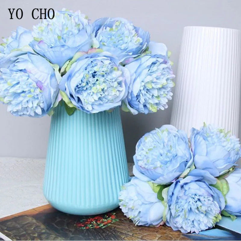 Lisslune | Large Peony Silk Flower Bouquet Set