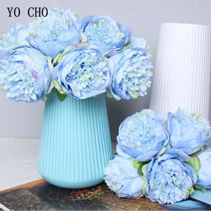Lisslune | Large Peony Silk Flower Bouquet Set
