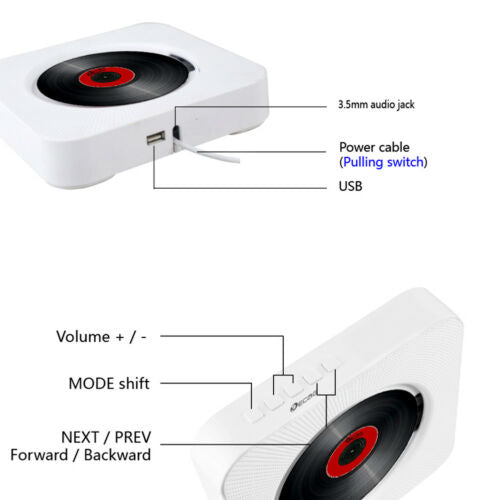 Lisslune | Sound Wave CD Player Bluetooth Speaker