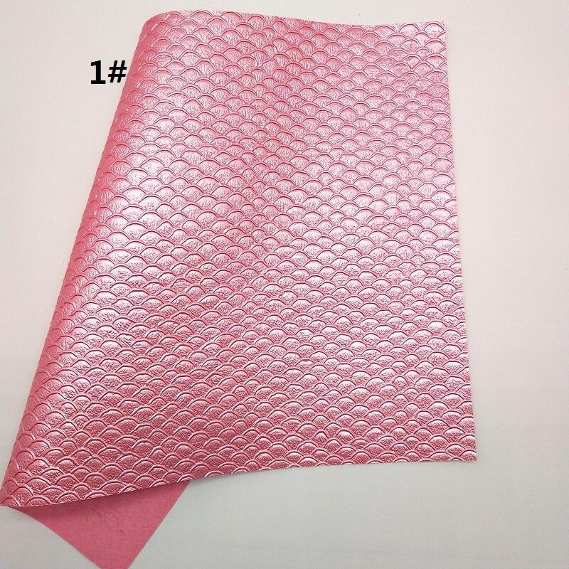 Lisslune | Mermaid Scales Pattern Synthetic Leather Craft Sheet - Premium Quality Collection