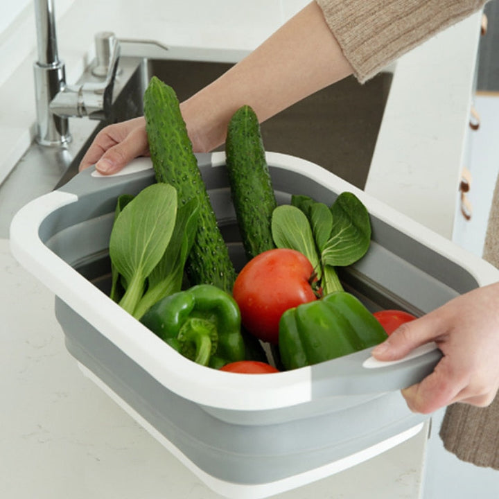 Lisslune | 2-in-1 Wash Box with Outlet & Cutting Board