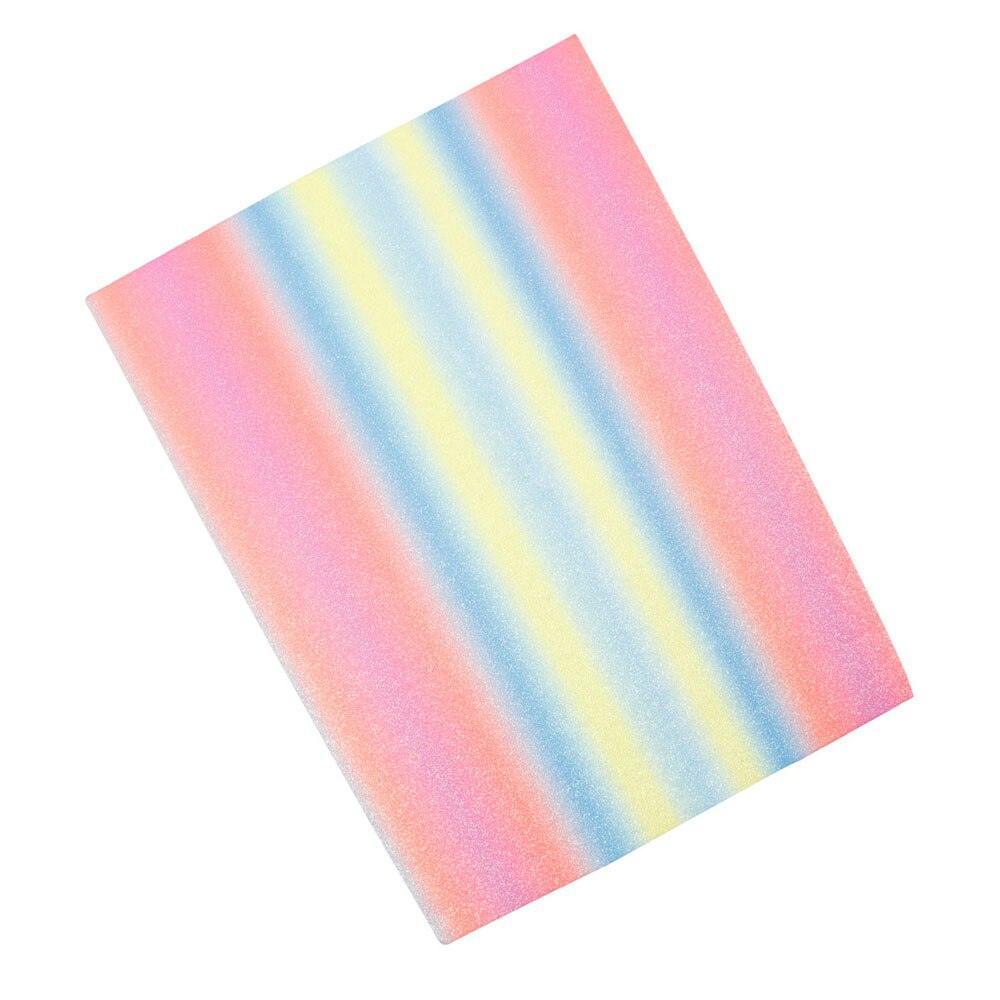 Lisslune | Iridescent Rainbow Glitter Synthetic Leather Leaves for Elegant DIY Masterpieces
