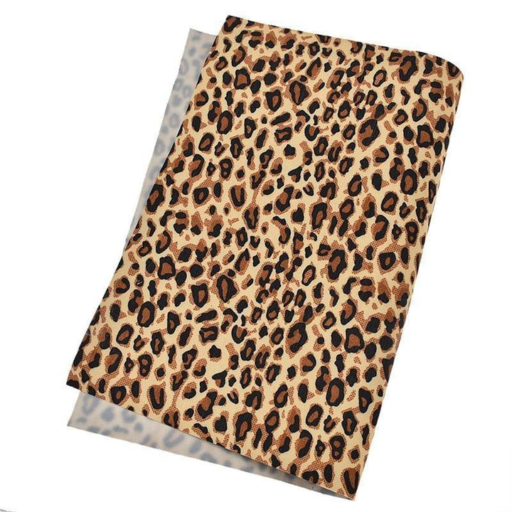 Lisslune | Chic Leopard Print PVC Leather for Trendy DIY Creations