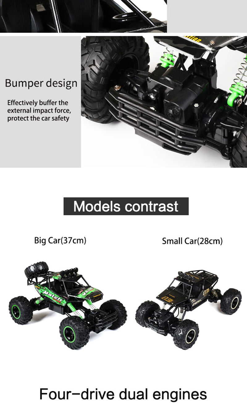 Lisslune | Remote Control Car 4x4 Rock Crawler Monster Truck